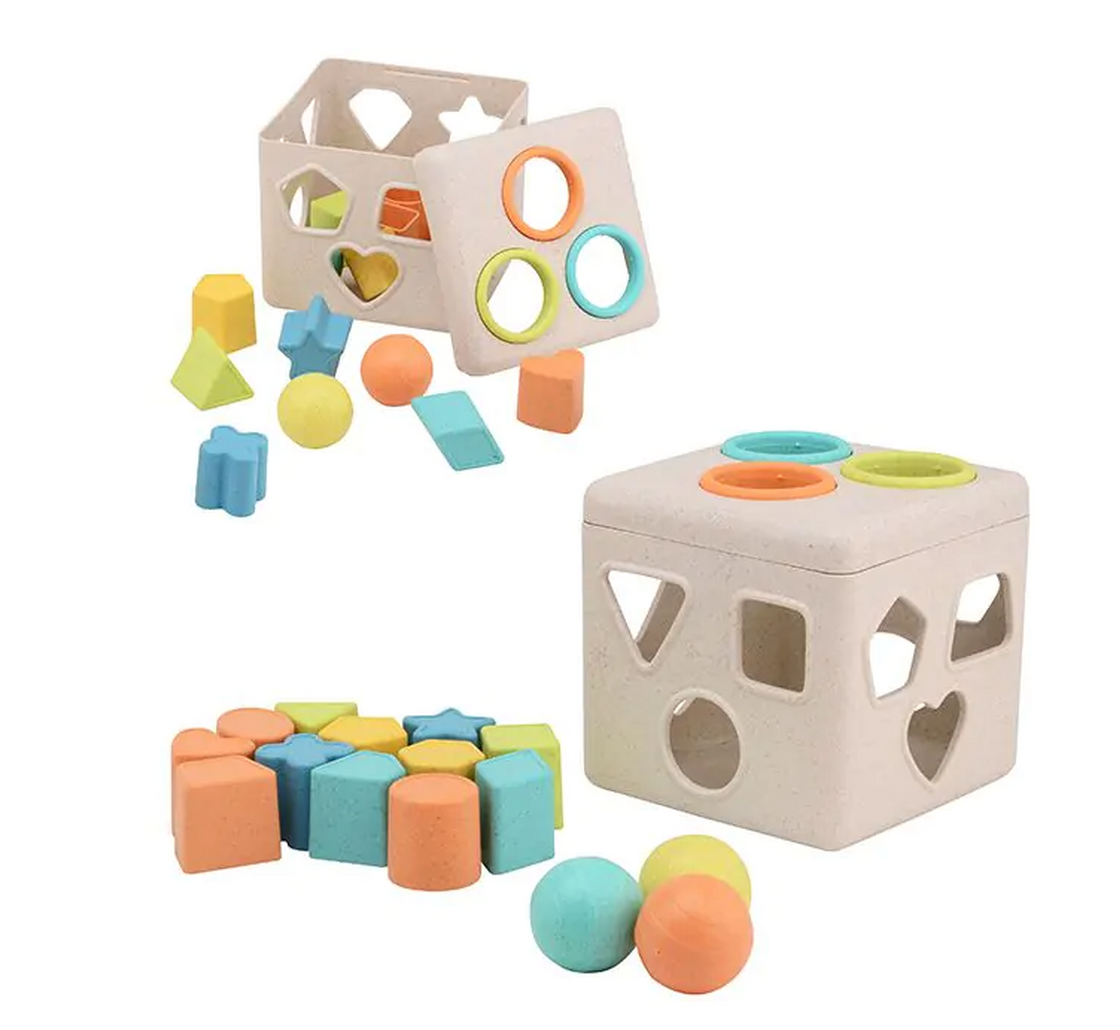Set de formes pour bébé carré en plastique organique