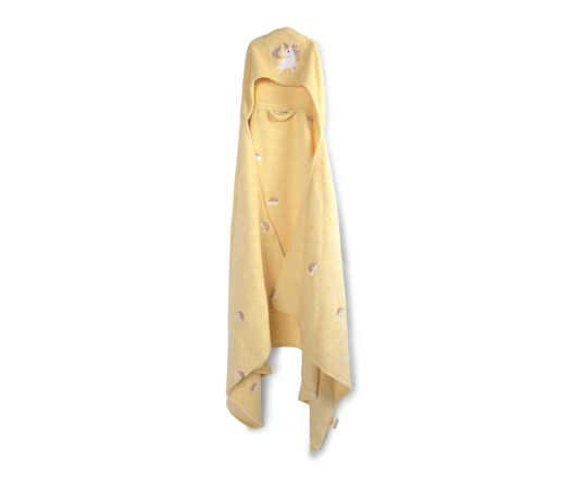 Geborduurde handdoek met capuchon 