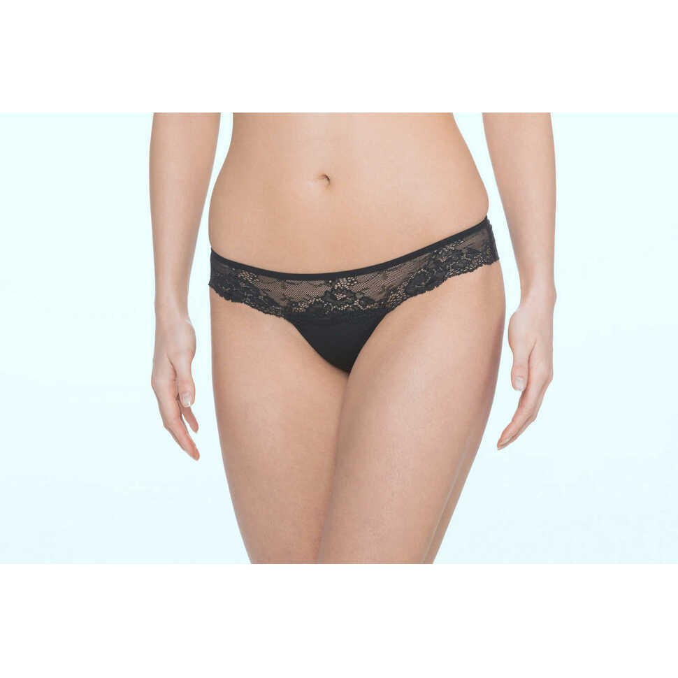 String brésilien sous-vêtement menstruel - noir